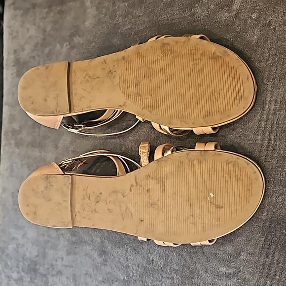 Tan & Rose Gold Gladiator Sandals - Picture 6 of 6